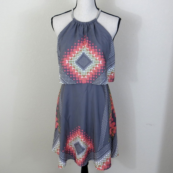 Jessica Simpson Dresses & Skirts - Jessica Simpson Gray Halter Dress Size M